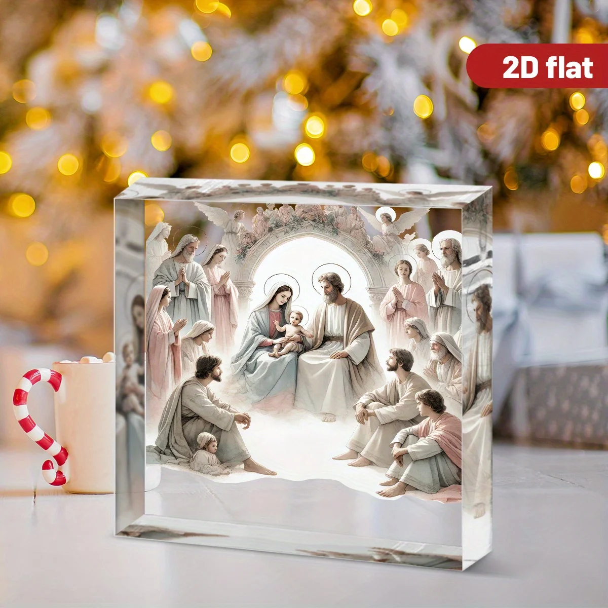 Patung Yesus Akrilik 2D Dekora - Home Decor Jesus ulasan dan harga