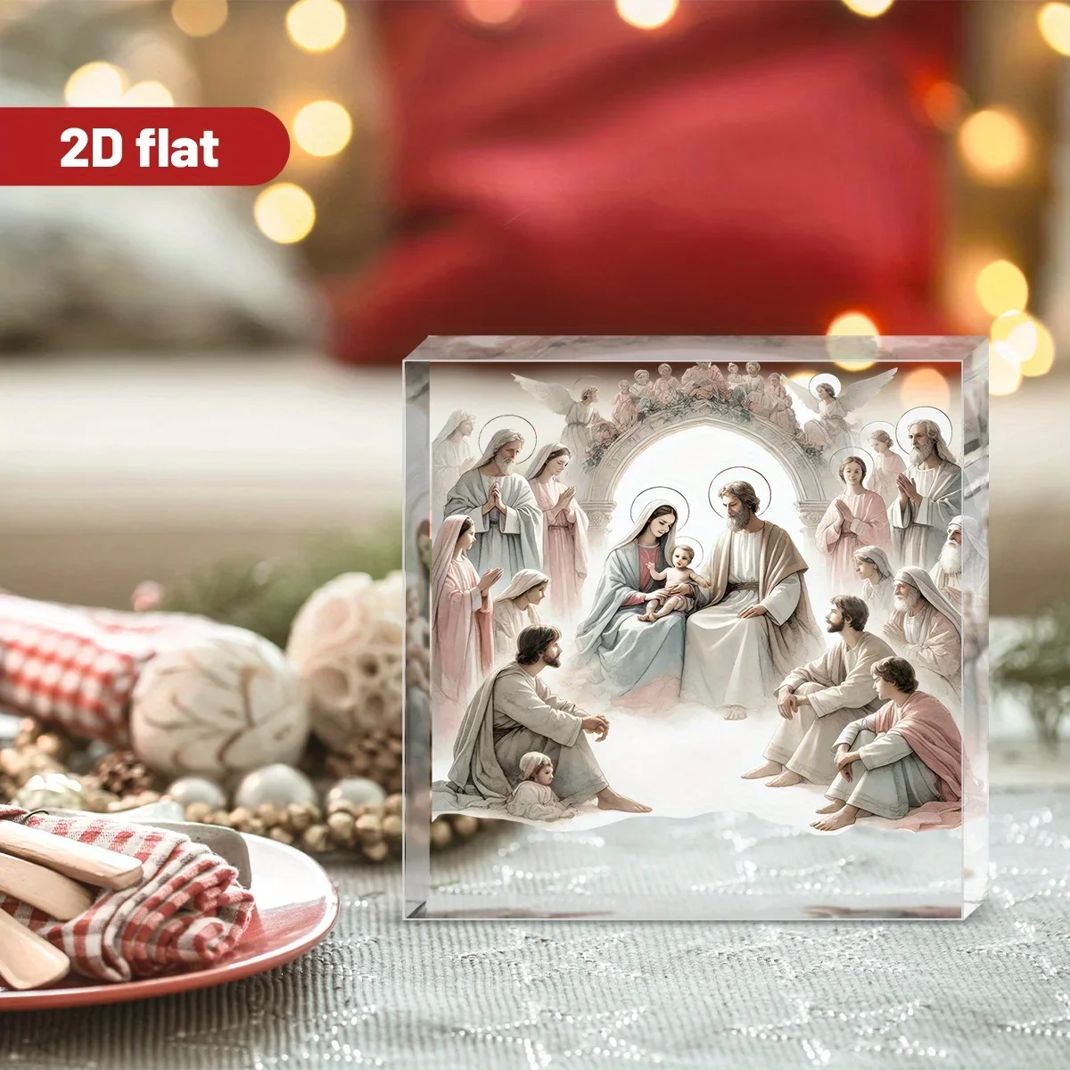 Patung Yesus Akrilik 2D Dekora - Home Decor Jesus ulasan dan harga