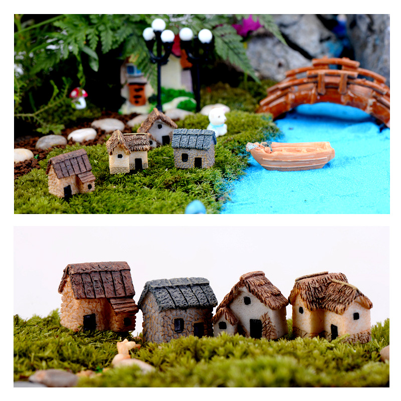 Patung Rumah Kecil Mini Keraji - Home Decor Za ulasan dan harga