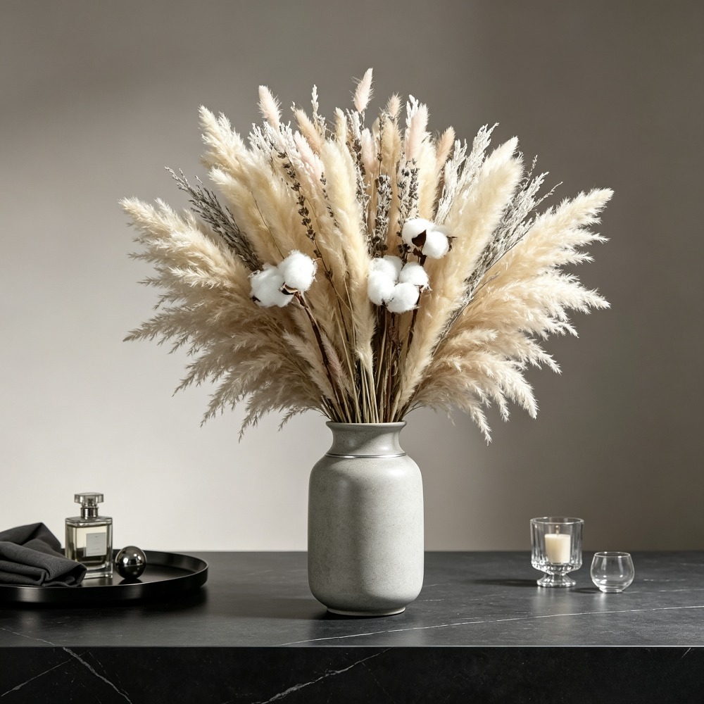 Buket Rumput Pampas Kering Ala - Pampas Grass Decor ulasan dan harga