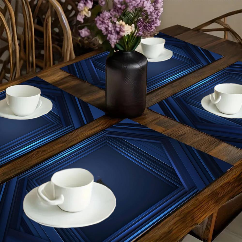 1 Buah Alas Piring Garis Verti - Home Decor Vector ulasan dan harga