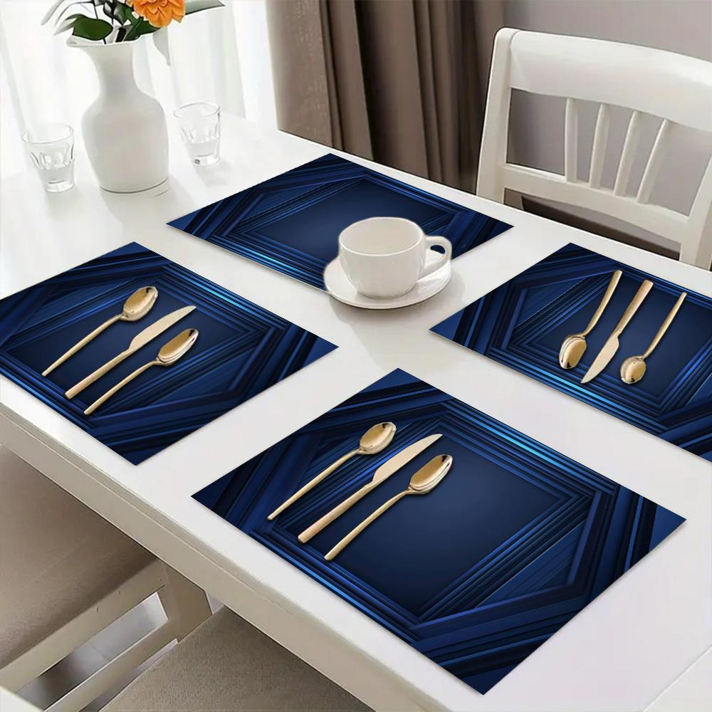1 Buah Alas Piring Garis Verti - Home Decor Vector ulasan dan harga