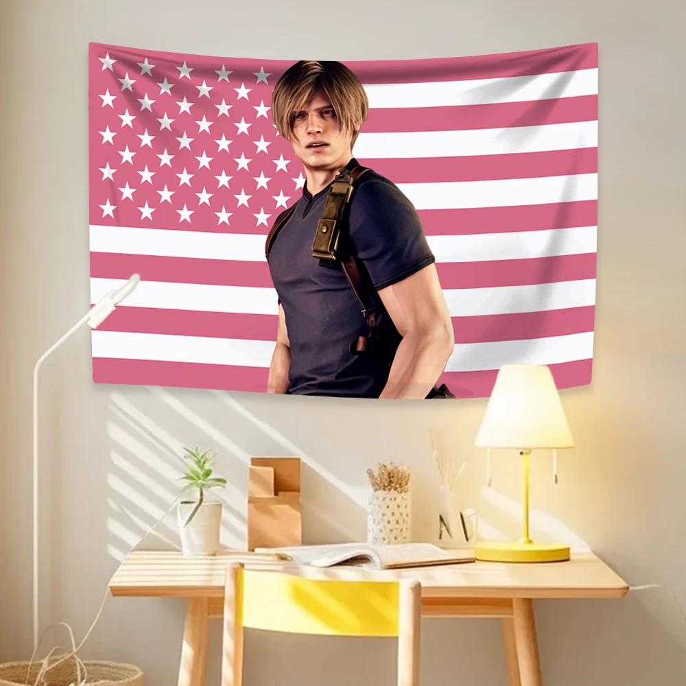 Tapestry Bendera Amerika Leon  - Home Decor Hippie ulasan dan harga