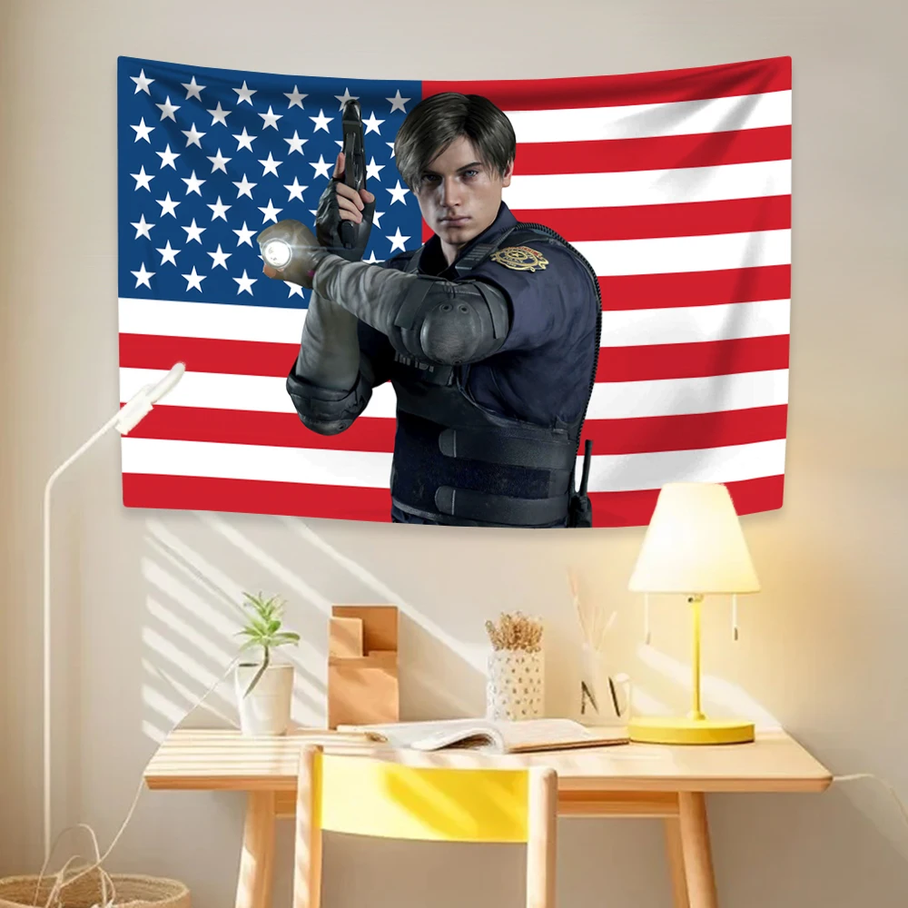 Tapestry Bendera Amerika Leon  - Home Decor Hippie ulasan dan harga