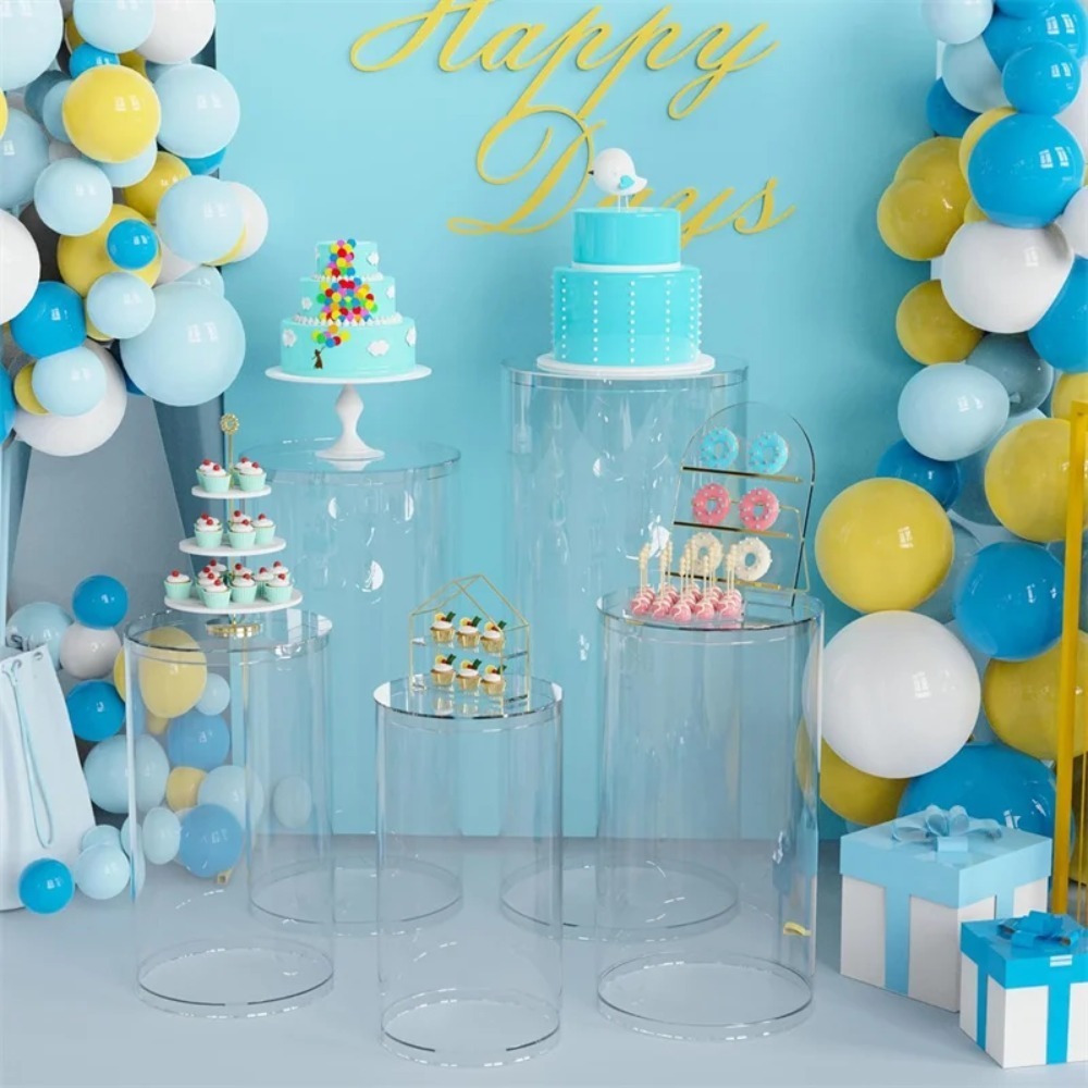 3/5Pcs Alas Silinder Putih, Pi - Home Decor For Wedding ulasan dan harga