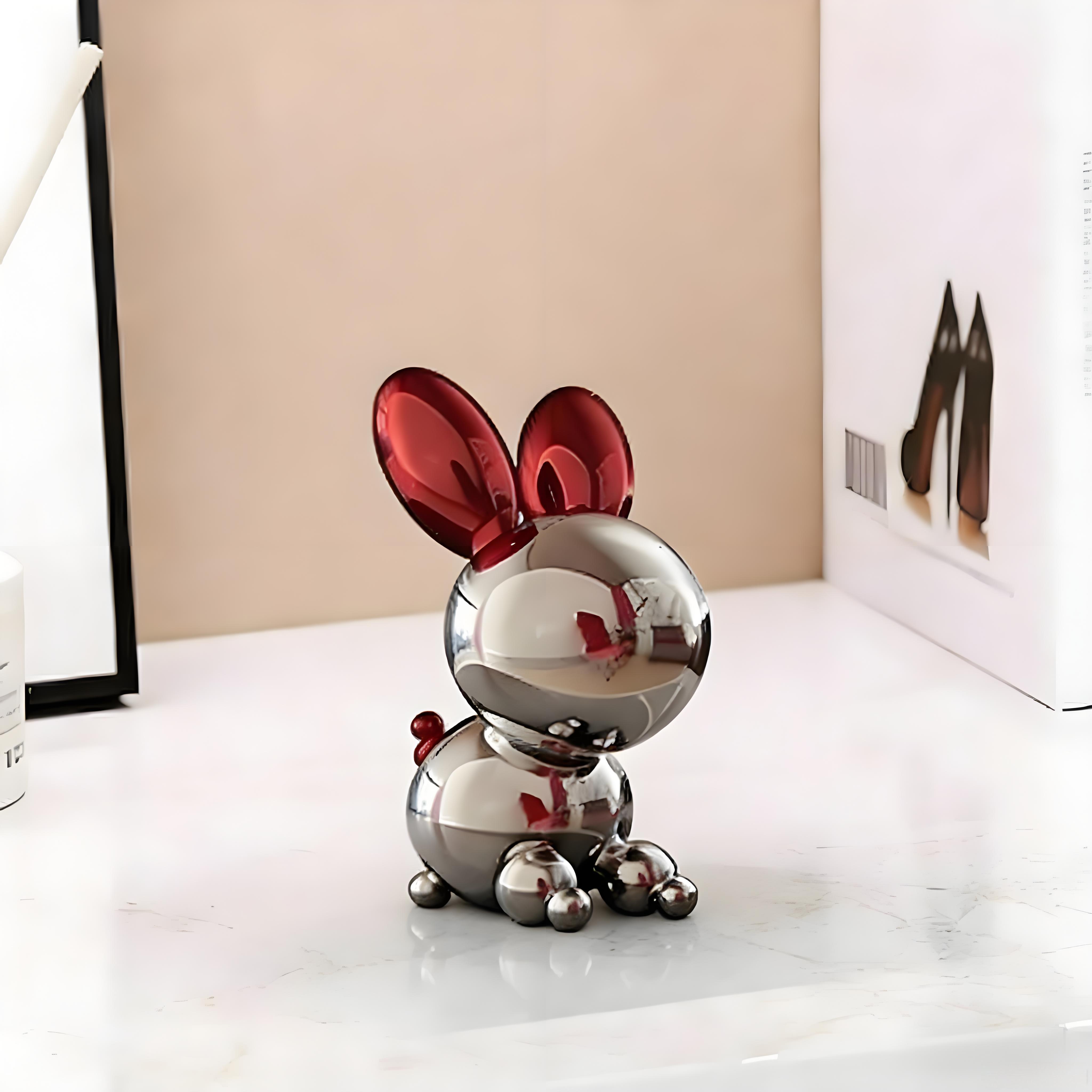 Patung Kelinci Baja Anti Karat - Home Decor Za ulasan dan harga