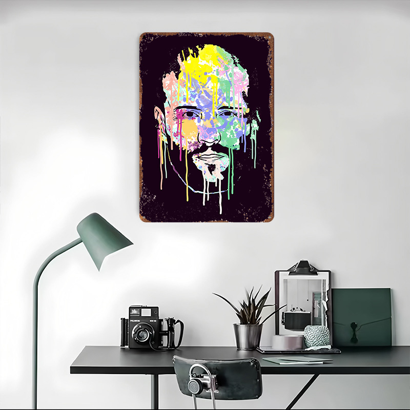 Poster Logam Bertekstur 3D Per - Home Decor Vector ulasan dan harga