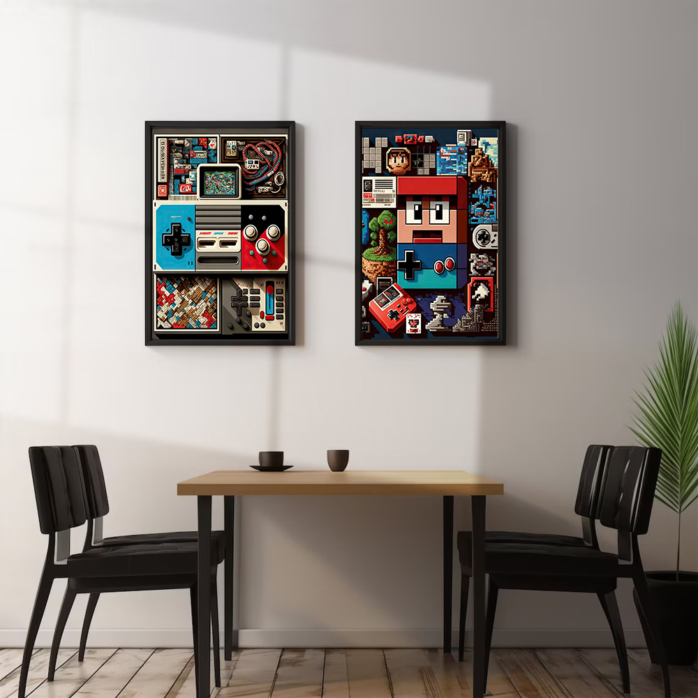 Pixel Gaming Poster anak laki- - Home Decor Za ulasan dan harga
