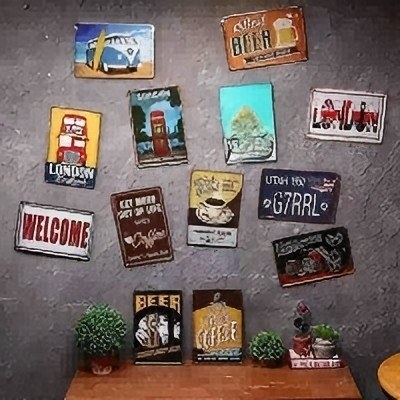 (Lukisan timah 2D) Papan Tanda - Home Decor Jobs ulasan dan harga