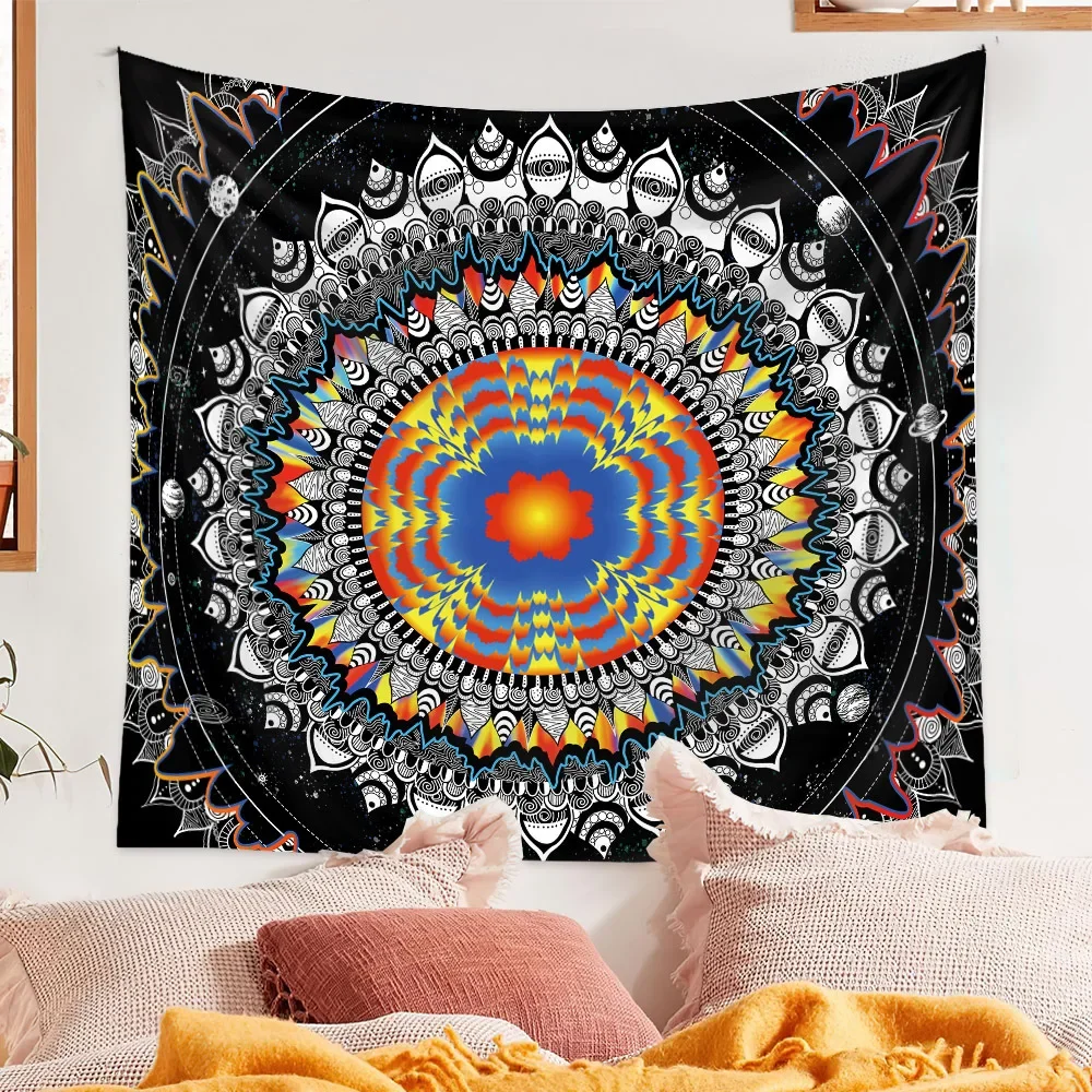 Permadani dinding Mandala Psyc - Home Decor Hippie ulasan dan harga