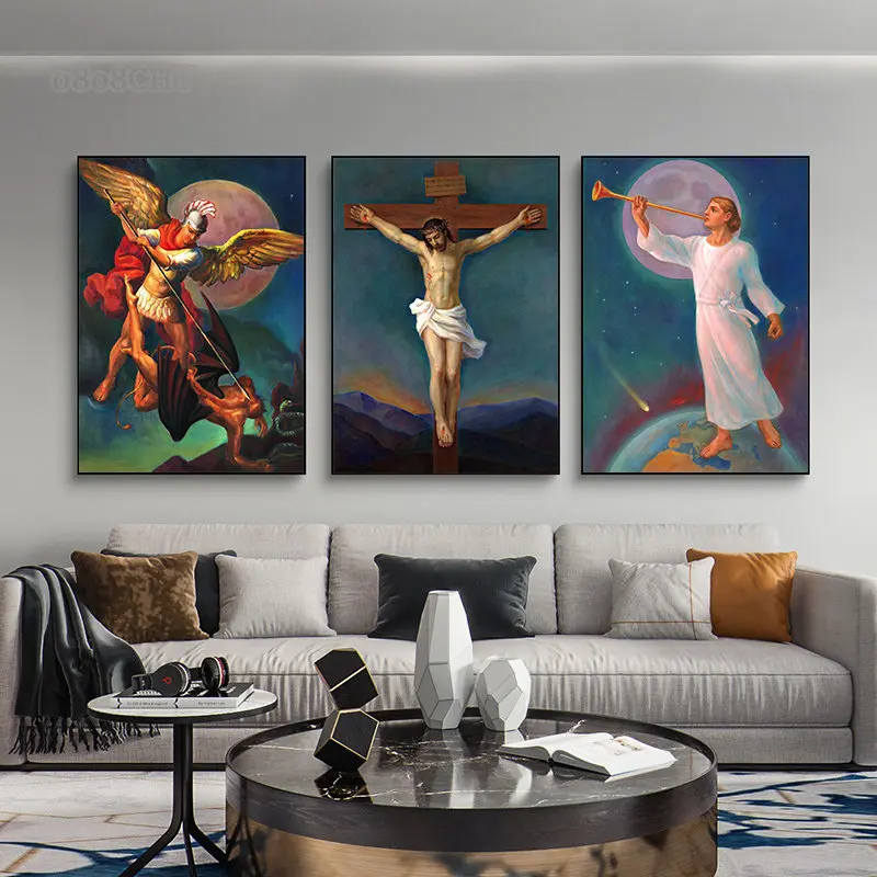 Seni Katolik Bunda Maria, Yesu - Home Decor Jesus ulasan dan harga