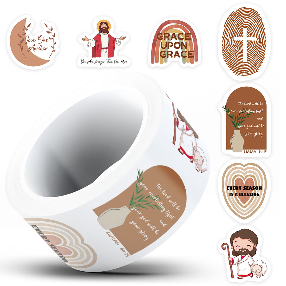 500 Buah Stiker Alkitab Yesus  - Home Decor Jesus ulasan dan harga