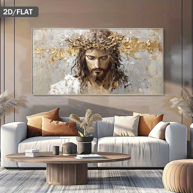 Lukisan Kanvas Mahkota Duri Ye - Home Decor Jesus ulasan dan harga