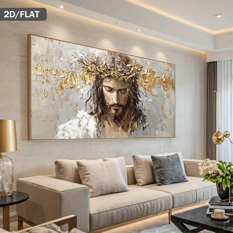 Lukisan Kanvas Mahkota Duri Ye - Home Decor Jesus ulasan dan harga