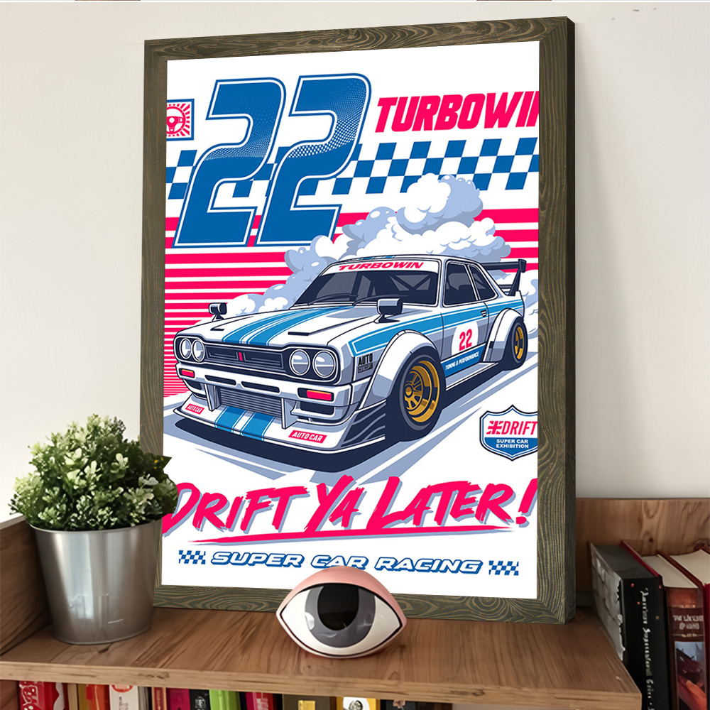 Poster Cetak Vektor Balap Mobi - Home Decor Vector ulasan dan harga
