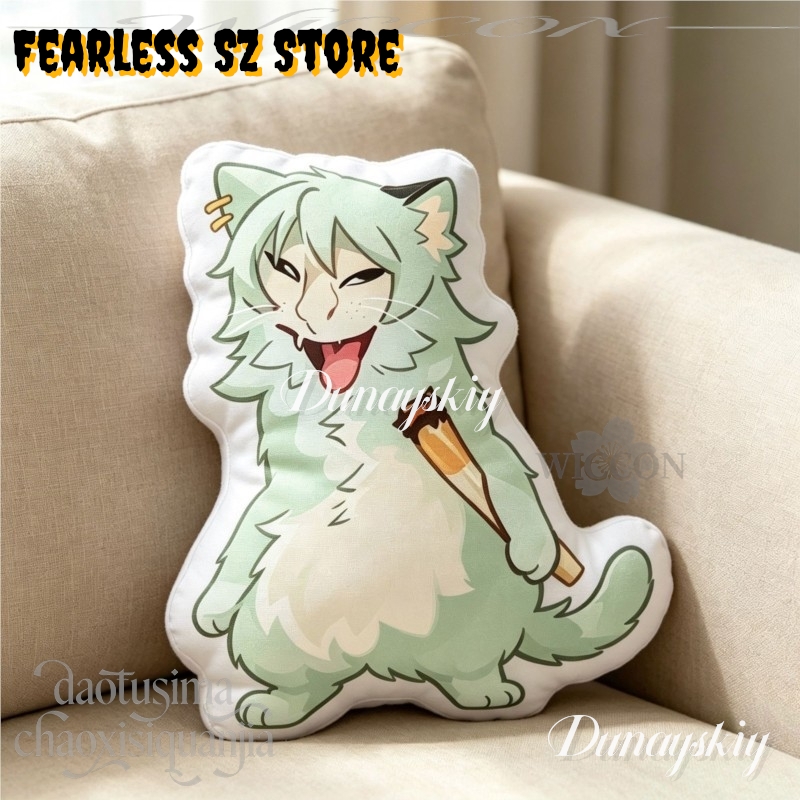 Boneka Kucing Perokok Rokok Ve - Decorative Throw Pillow ulasan dan harga