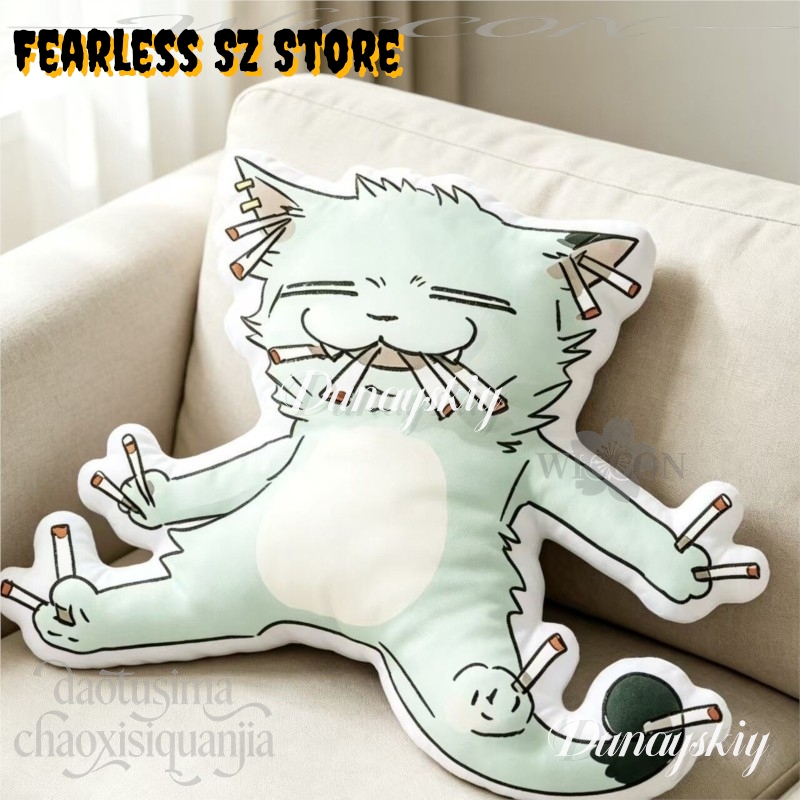 Boneka Kucing Perokok Rokok Ve - Decorative Throw Pillow ulasan dan harga
