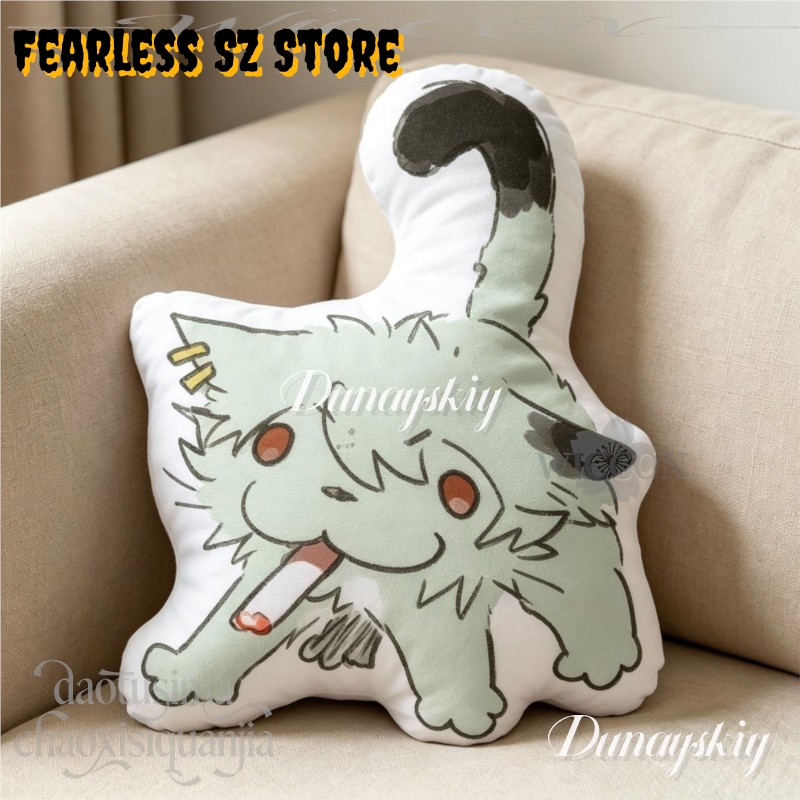 Boneka Kucing Perokok Rokok Ve - Decorative Throw Pillow ulasan dan harga